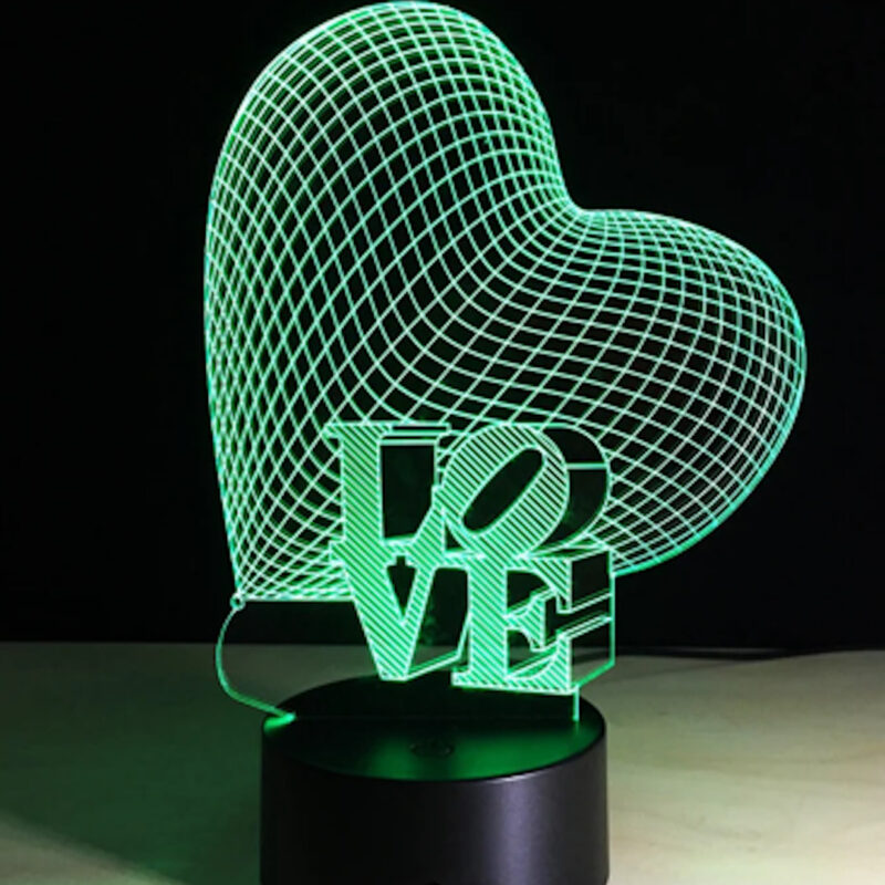 Corazon love 800x800 - Lámpara AA Personalizada