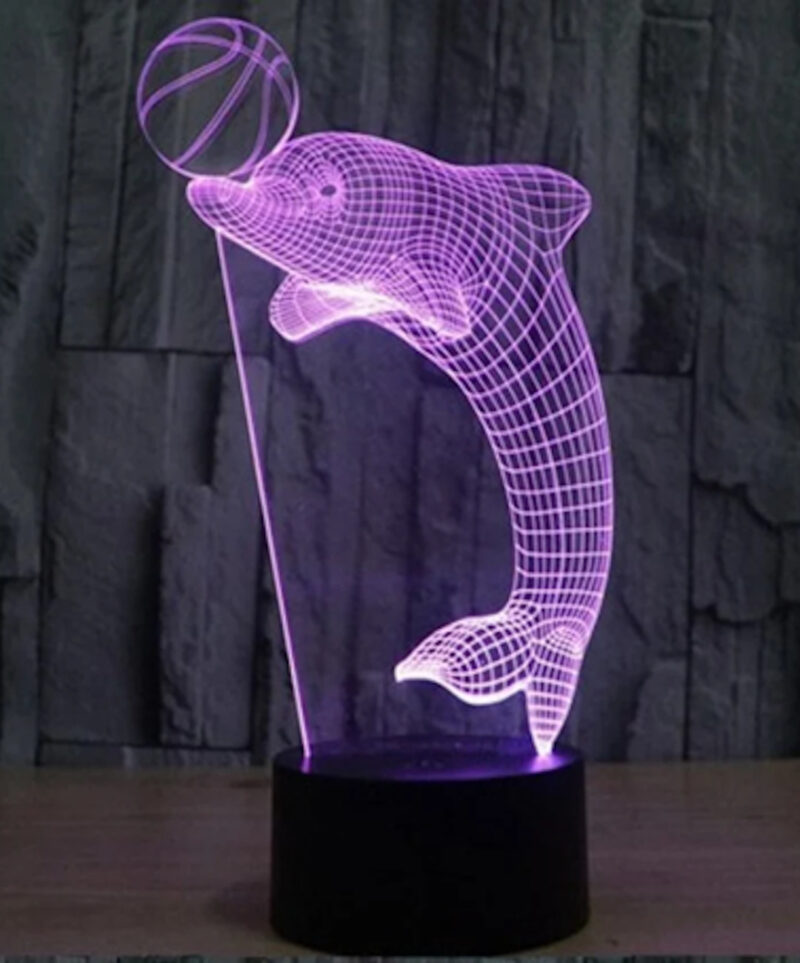 Delfin con pelota 800x963 - Lámpara delfín con pelota