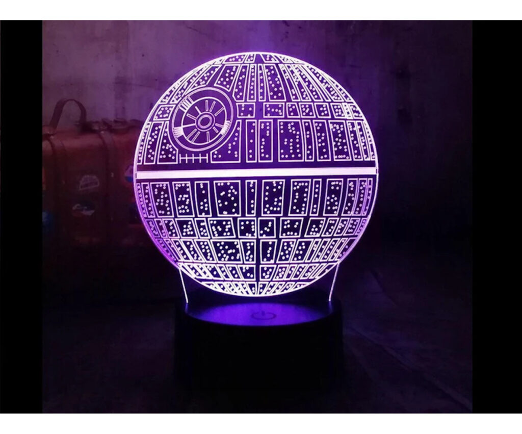 Estrella de la muerte 1024x851 - Lámpara estrella de la muerte