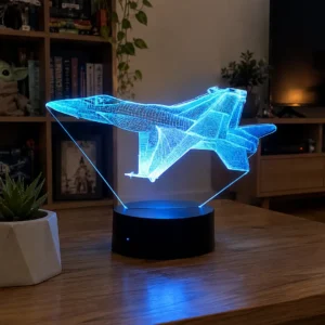 Lámpara LED personalizada avión con nombre personalizado