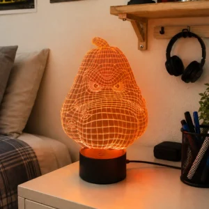 Lámpara LED personalizada calabaza con nombre personalizado