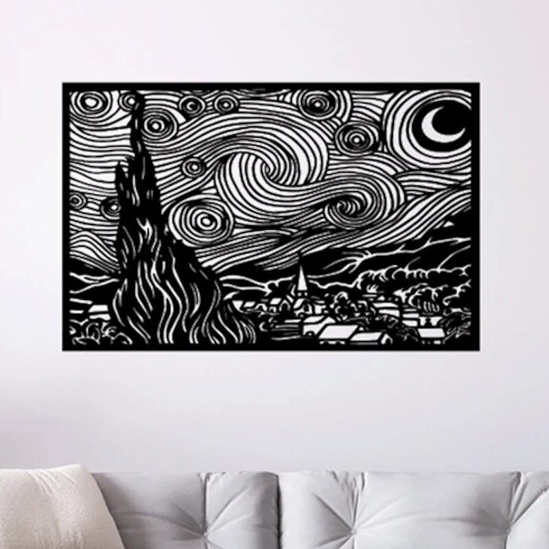 Noche estrellada 800x800 - La noche estrellada Van Gogh