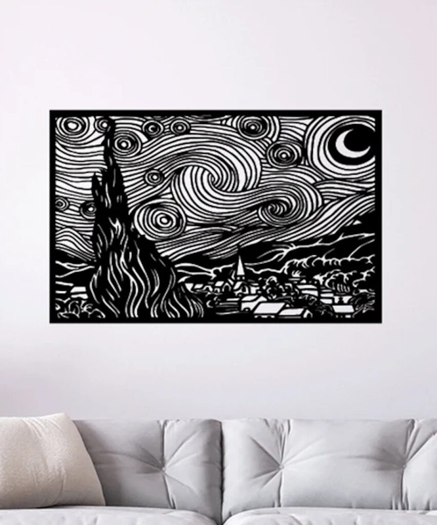Noche estrellada 851x1024 - La noche estrellada Van Gogh