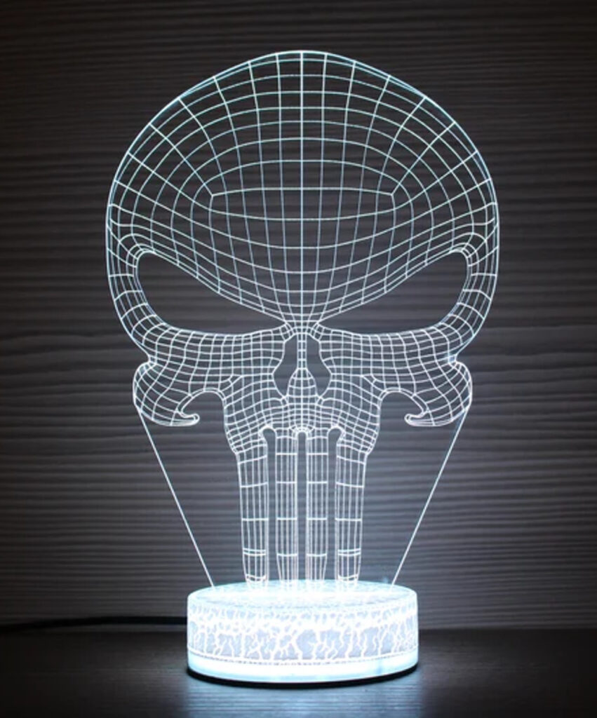 Punisher Skull 851x1024 - Lámpara Punisher Skull