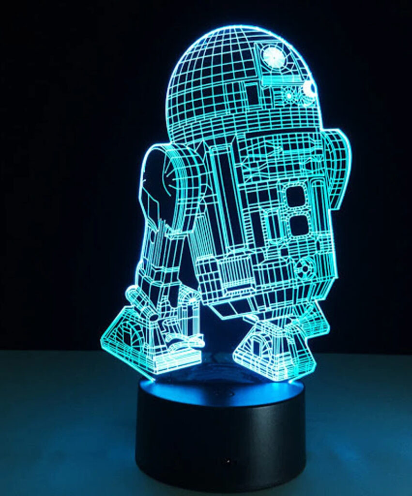 R2D2 851x1024 - Lámpara R2D2