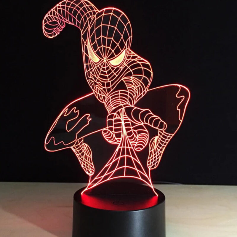 Spiderman telarana 800x800 - Lámpara Campanilla