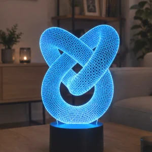 Lámpara LED personalizada Nudo con nombre grabado