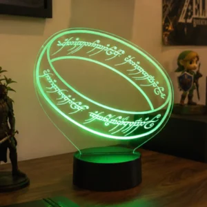 Lámpara LED personalizada El Señor de los Anillos con nombre grabado