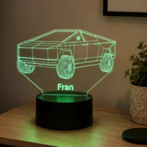 Lámpara LED personalizada Tesla con nombre personalizado