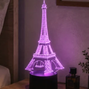 Lámpara LED personalizada Torre Eiffel decorativa