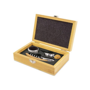 Set de vino bambú Siena personalizado