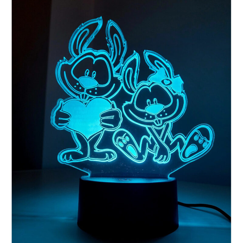 Conejitos simpaticos 800x800 - Lámpara Sonic