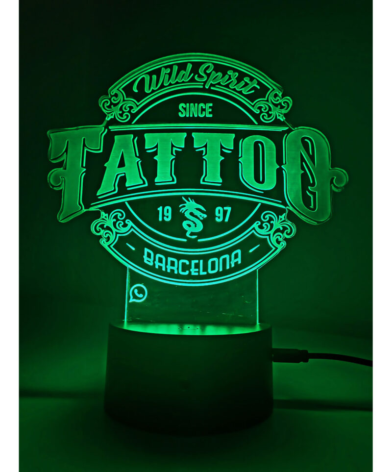 Tattoo 800x963 - Lámpara AA Personalizada