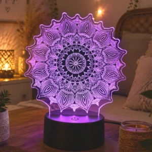 Lámpara LED personalizada mandala decorativa