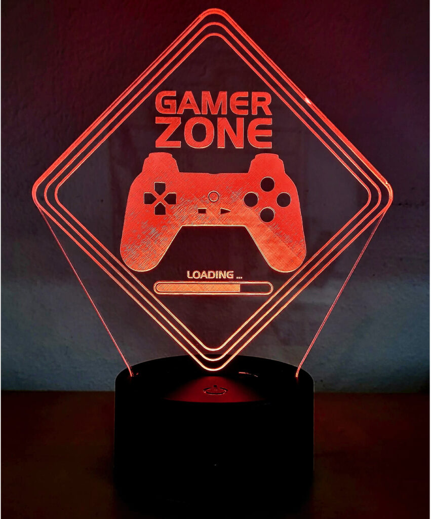 Gamer zone 851x1024 - Lámpara Gamer zone