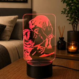 Lámpara LED personalizada beso romántico para parejas