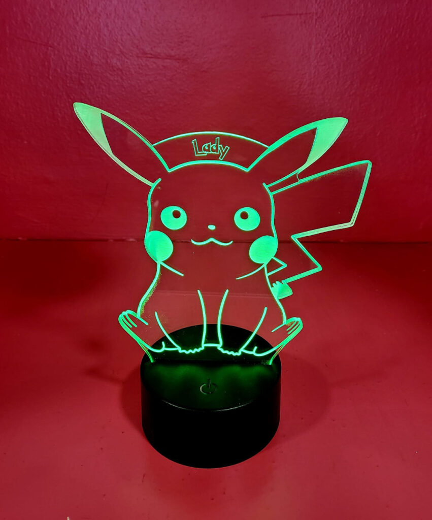 Pikachu 851x1024 - Lámpara Pikachu
