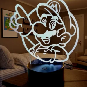 lampara personalizada mario bros