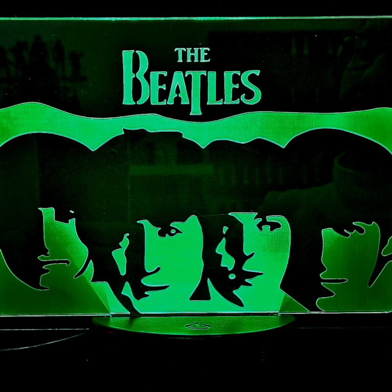 Beatles verde 800x800 - Lámpara Ramones