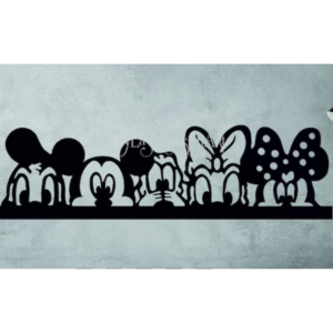 Cuadro troquelado de Mickey mouse y otros personajes disney