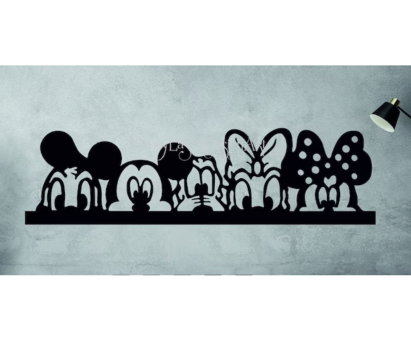 Cuadro troquelado de Mickey mouse y otros personajes disney