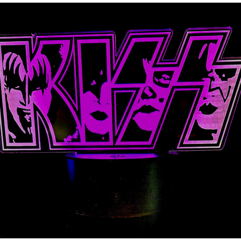 Kiss 800x800 - Lámpara Ramones