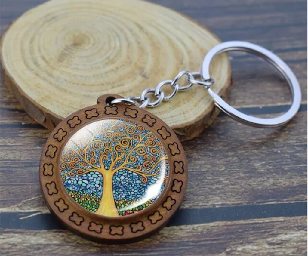 arbol de la vida amarillo 1024x851 - Llavero Árbol de la Vida Amarillo