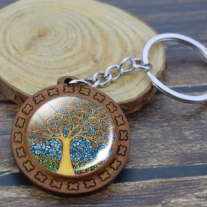 Llavero Árbol de la Vida Amarillo