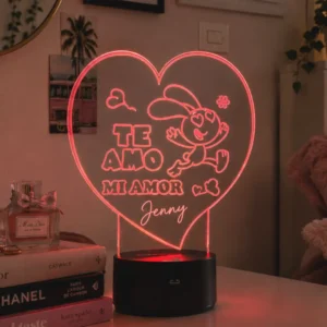 Lámpara Decorativa Conejito Te Amo