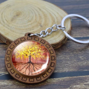 Llavero Árbol de la Vida Naranja