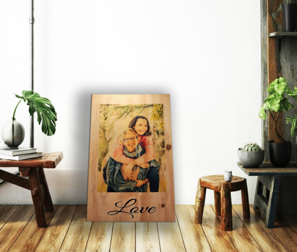 Cuadro Personalizado a Color en Madera DIN A3