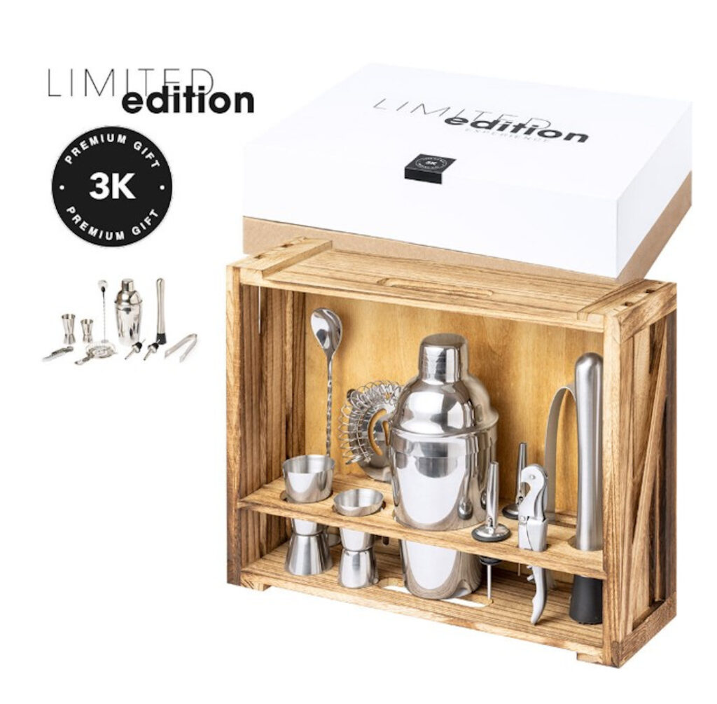 set coctel 1024x1005 - Set de Cóctel con Caja de Madera