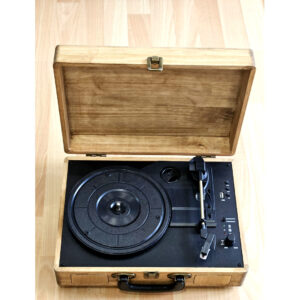 Tocadiscos Vintage Personalizado en Madera
