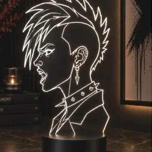 Lámpara LED Decorativa Mujer Punk
