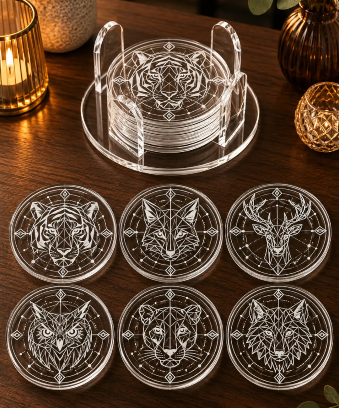 posavasos animales geometricos