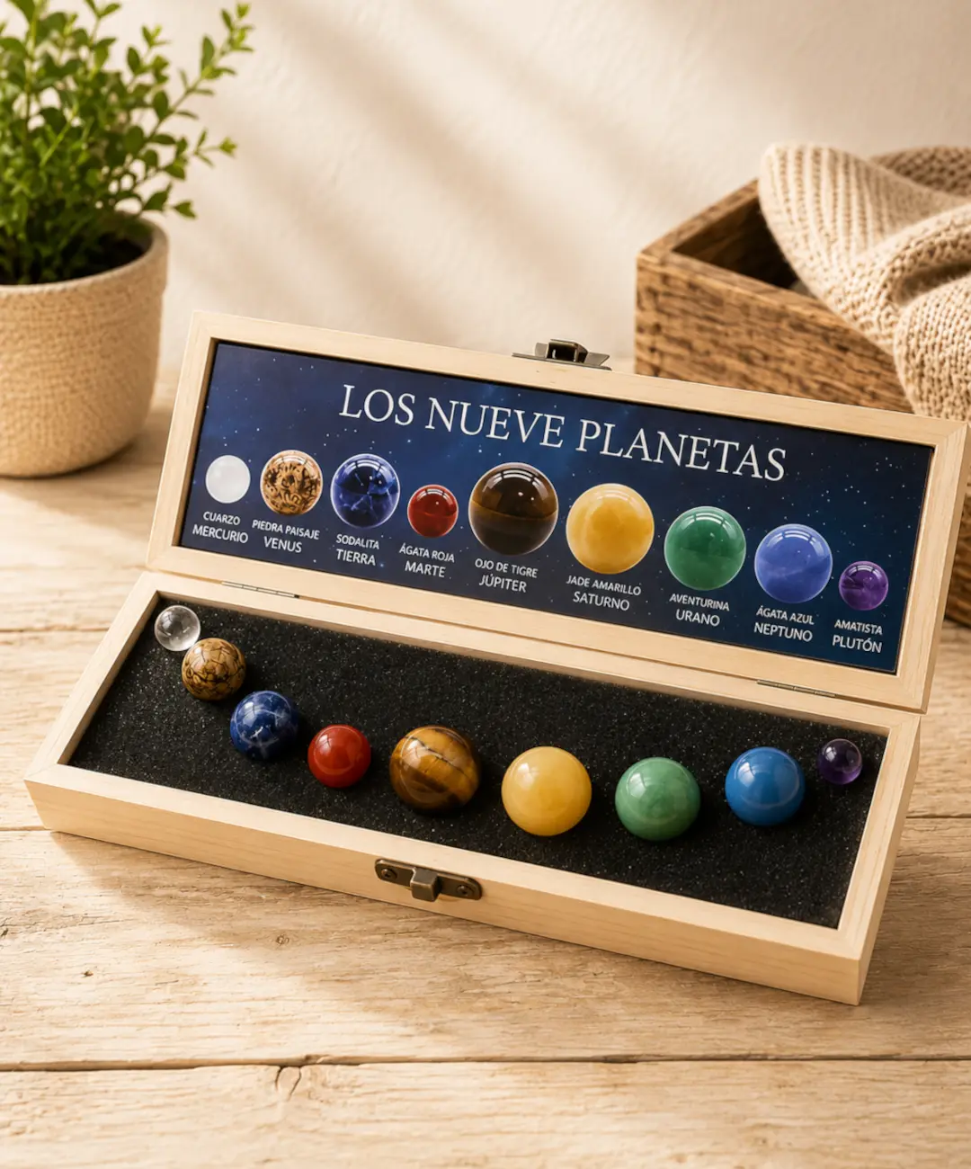 Sistema Solar personalizado de piedras naturales