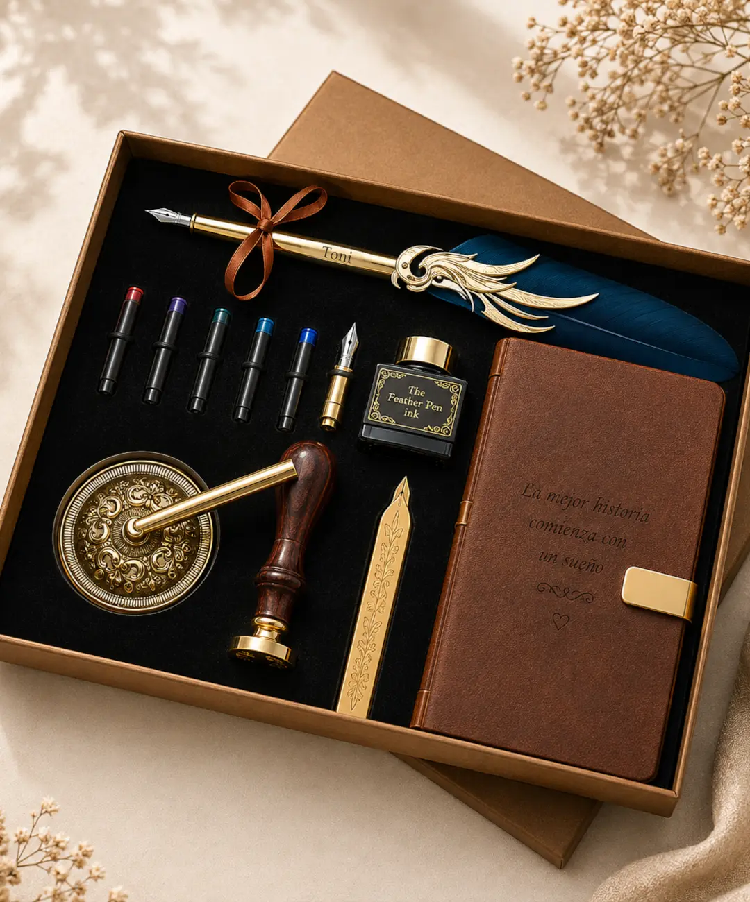 Set de pluma estilográfica vintage personalizado